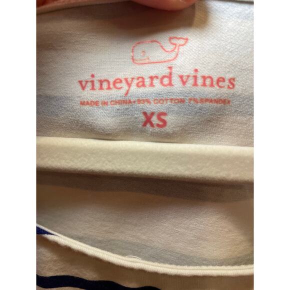 Vineyard Vines Women XS Tunic Blouse Fisherman Core Nautical Preppy Pink & Navy - Picture 12 of 13